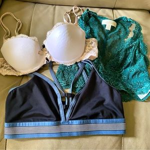 XS Bra Lot VSX Sport, Francesca’s, Chantelle